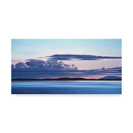 Trademark Fine Art Ron Parker 'Evening Clouds On The Water' Canvas Art, 12x24 ALI32555-C1224GG